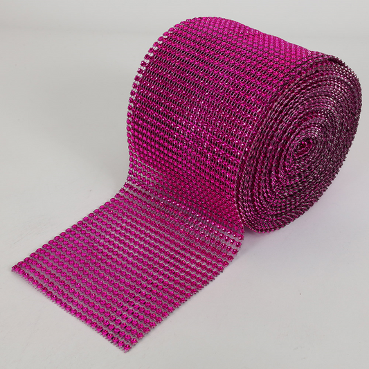 5920-FUCHSIA  4.75"x10YD DIAMOND RIBBON