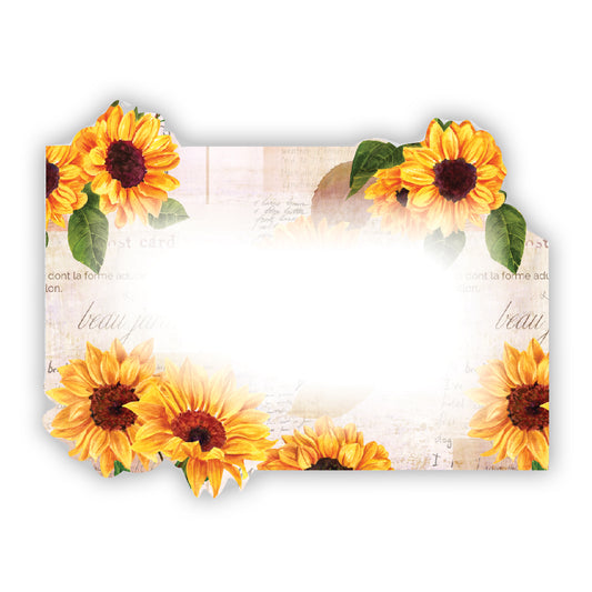 SP0563 NO SENTIMENT: Sunflower corner die-cut