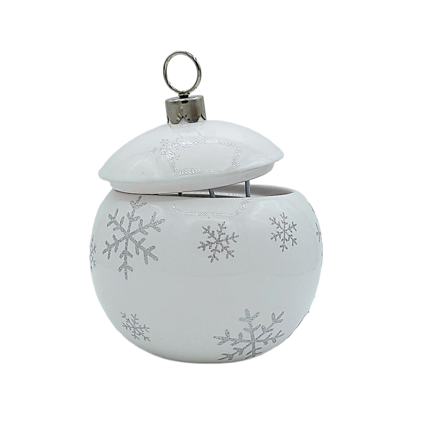 T16511W  6.5" Christmas Ornament w/Lid