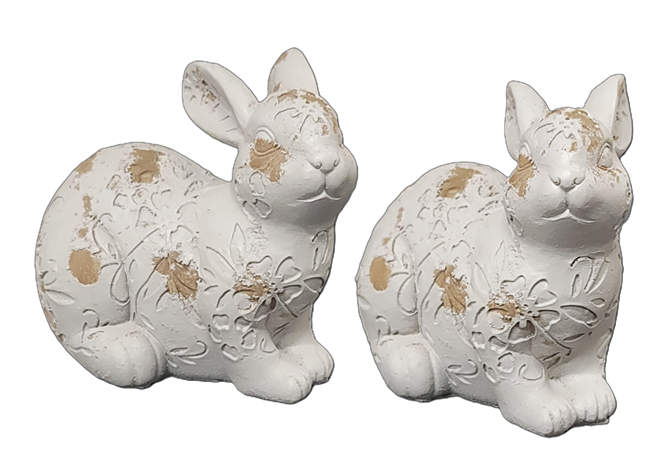 T23068 Large Resin Garden Rabbit S2