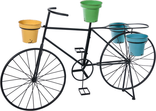 T24331 Metal Blue/Green/Yellow 4-Pot Bicycle - A&B Wholesale Market Inc