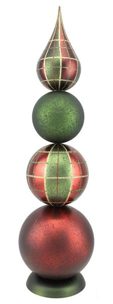 XT1586NJ 22"L Antique Look Plaid/Glitter Tree - A&B Wholesale Market Inc