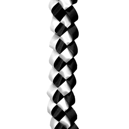 211615  RIBBON MILITARY CHAIN- BLACK/WHITE