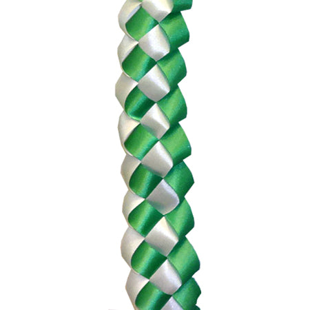 211638 RIBBON MILITARY CHAIN HOLIDAY GREEN/WHITE