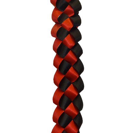 211626 RIBBON MILITARY CHAIN RED/BLACK