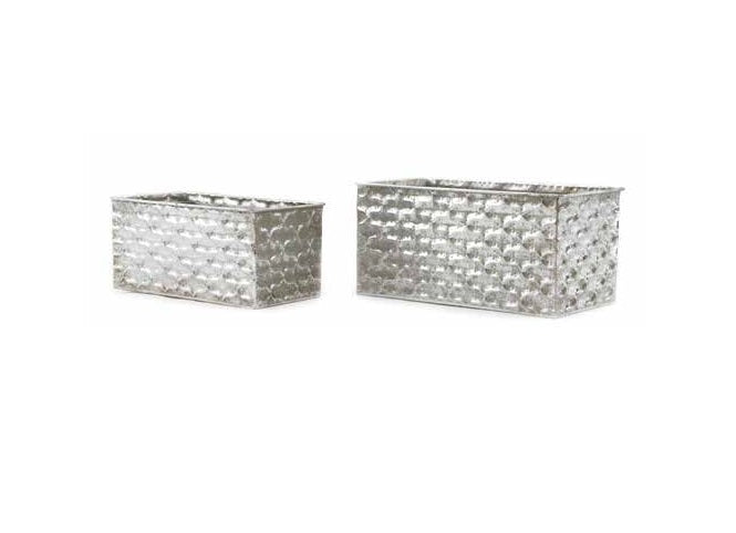 43290S    RECTANGULAR WINDOW BOX- SILVER