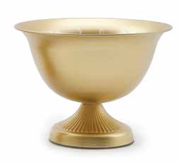 8979GO  TANGIER METAL ROUND URN- GOLD