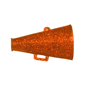 193320 Glitter Megaphone Orange S12 - A&B Wholesale Market Inc