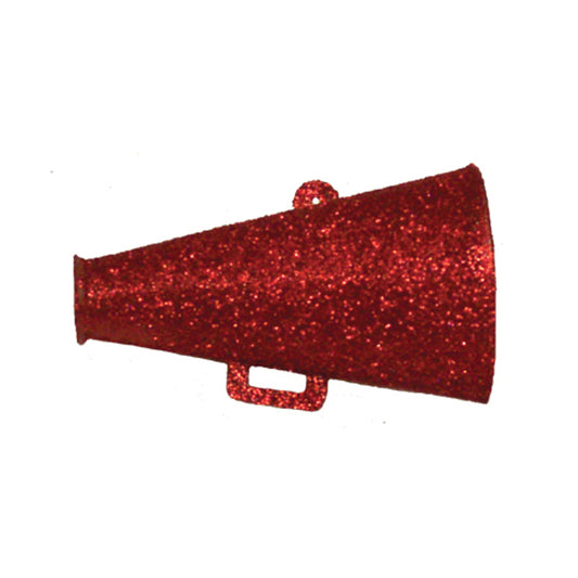 193330 Glitter Megaphone Red S12 - A&B Wholesale Market Inc
