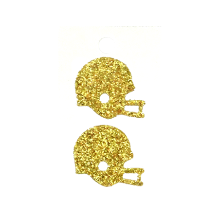 180722  HELMET LARGE STICKER- SOFT GOLD GLITTER