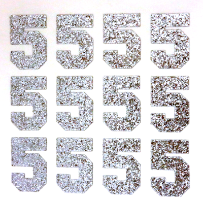 401090 #5 Silver Number 1.5'' - A&B Wholesale Market Inc