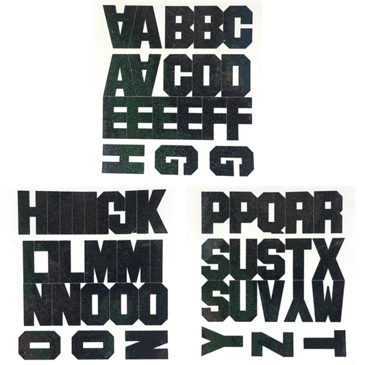 401900   1.5" GLITTER ALPHABET BLACK