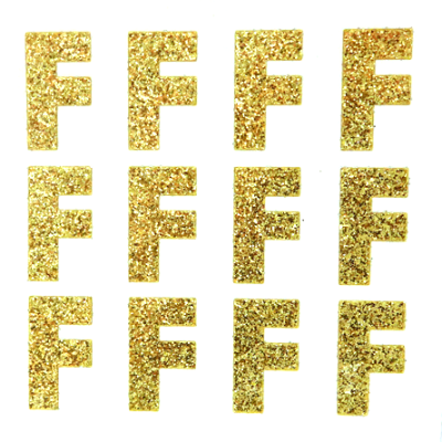 400450 F Soft Gold Letter 1.5'' - A&B Wholesale Market Inc