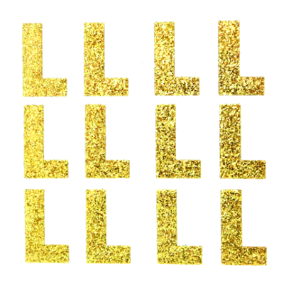 400510 L Soft Gold Letter 1.5'' - A&B Wholesale Market Inc