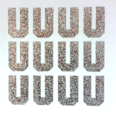 401000 U Silver Letter 1.5'' - A&B Wholesale Market Inc