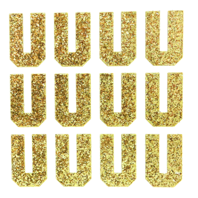 400600 U Soft Gold Letter 1.5'' - A&B Wholesale Market Inc