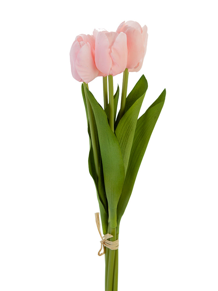 2260031CL 18" REAL TOUCH TULIP BUNDLE CORAL - A&B Wholesale Market Inc