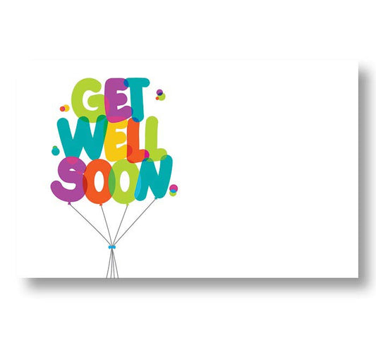 AC4905 ENCLOSURE CARD GET WELL SOON BALLOONS