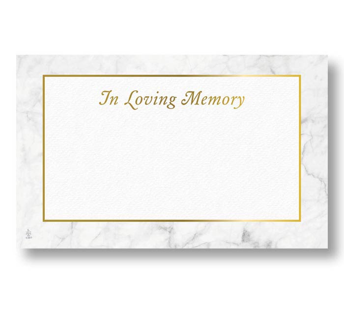 03882 Enclosure Card- Sympathy Marbled Memories - A&B Wholesale Market Inc