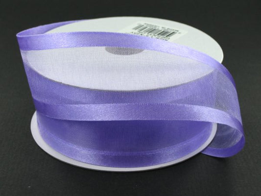 900809-37A ORCHID SATIN EDGE SHEER 1.5"X100y - A&B Wholesale Market Inc