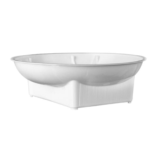 73-48-22 6" Single Design Bowl- White - A&B Wholesale Market Inc