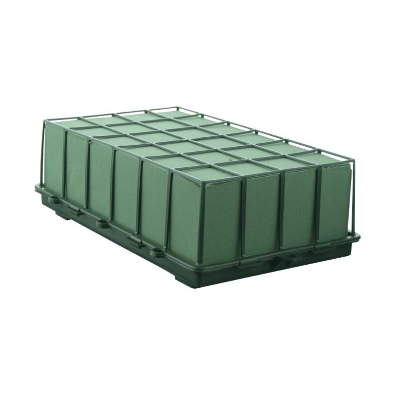 617-06-07 1 2/3 BRICK CAGE W/AQUAFOAM- GREEN - A&B Wholesale Market Inc