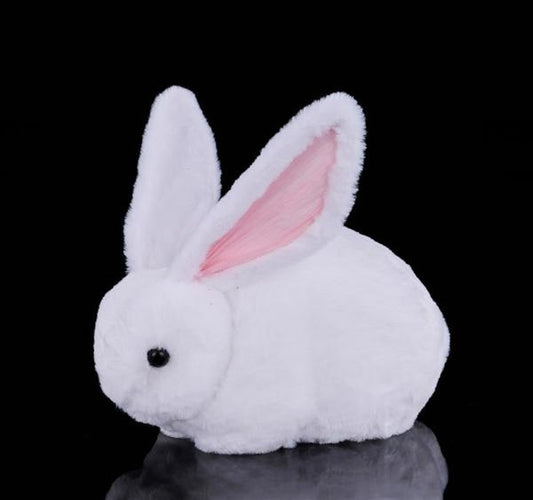 HE7270 9"Lx6.76"H Sitting Chubby Rabbit - A&B Wholesale Market Inc
