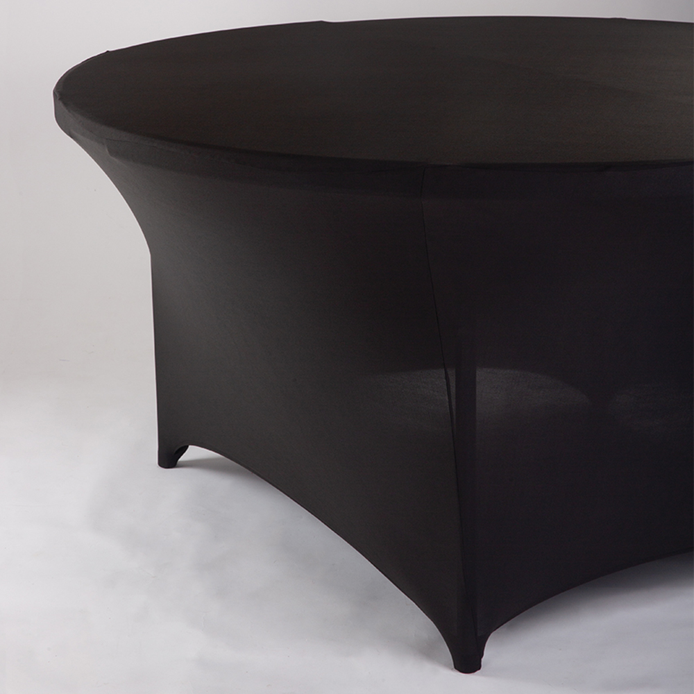 4222-Black 60"D Round Table Cover - A&B Wholesale Market Inc