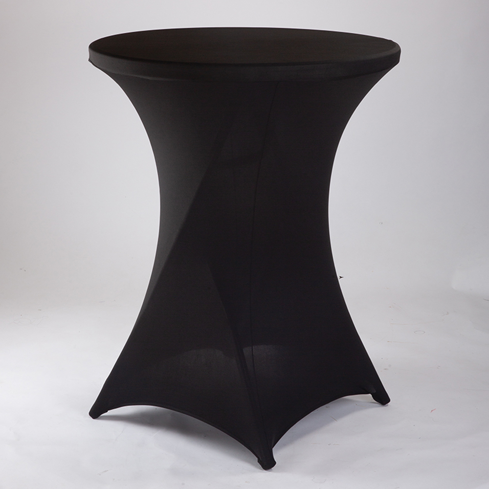 4221-Black 31"Dx43"H RND Cocktail Table Cover - A&B Wholesale Market Inc