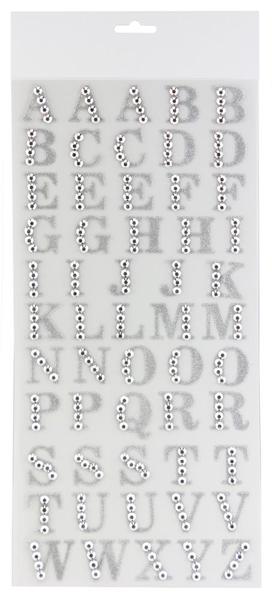 MD031626 1" Rhinestone Letter Sticker Page - A&B Wholesale Market Inc