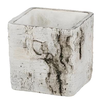 MX031335 5"SQ BIRCH PLANTER - A&B Wholesale Market Inc